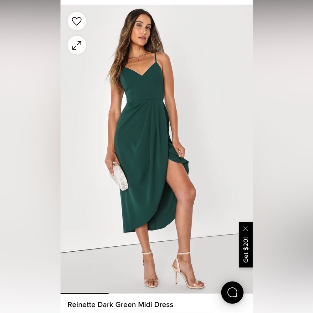 Xs Lulus green dress